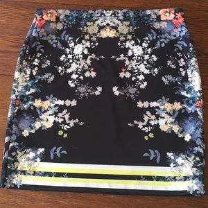 Promod Fun Floral Mini Skirt